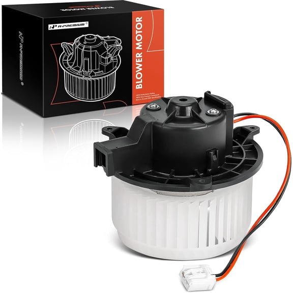 A-Premium HVAC Heater Blower Motor Assembly Compatible with Buick, Cadillac & Chevrolet Vehicles - Verano 2012-2017, ELR 2014-2016, Volt 2011-2015 - Front Side, Replace# 22954786