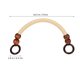 thumbnail image 5 of 4 asas de bolso con cuentas de madera y cuerda de nailon tejida, correas de repuesto para hacer bolsos., 5 of 8