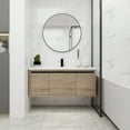 Elegant PINGCNG Modern 48 Inch Bathroom with Sink Soft Close