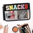 thumbnail image 2 of Bolsa con cremallera y letras bordadas | Práctico neceser para cosméticos | Estuche portátil para maquillaje | Elegante accesorio de viaje | Organizador de bolso con estilo, 2 of 5