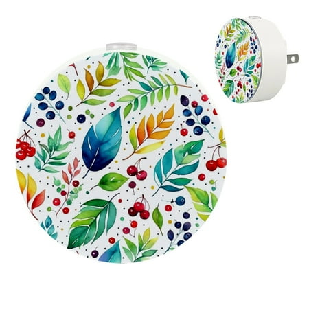 

YZUOUZY Lamp for Bedroom LED Lamp Small Bedside Lamps Set of 2 Floral Feathers Twig Watercolor