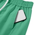 thumbnail image 6 of Men's Quick Dry Pul on Cargo Shorts Lightweight Relaxed Fit Outdoor Workwear Athletic Shorts with Muti Pocket Elastic Waist Drawstring Big and Tall Size S-4XL Mint Green, 6 of 9
