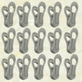 thumbnail image 4 of Miangastore 25 Pcs Plastic Towel Clips Bright Color Multi-purpose Windproof Clothespin Clothes Drying Hanger for Clothesline Utility (Grey), 4 of 8