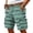 Green, variant on Streetwear Cargo Shorts For Men With Abstract Stripe Pattern And Utility Pockets Designed For Summer Beach Vacations Camping Trips Black L