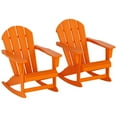 thumbnail image 3 of Polytrends  Laguna Hdpe All Weather Outdoor Patio Rocking Chair (Set of 2) Orange, 3 of 5