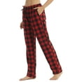 thumbnail image 2 of YUSHOW Womens Flannel Pajama Pants for Women Soft Plaid Pj Bottoms Lounge Pj Pants Size M, 2 of 8