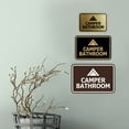 thumbnail image 4 of Signs ByLITA Classic Framed Camper Bathroom Sign (Black) - Small, 4 of 6