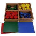 thumbnail image 2 of Juegos de Caja de 4 Conjuntos Cilindros Knobbless Sensoriales Madera SM SunniMix Juguetes Montessori, 2 of 8