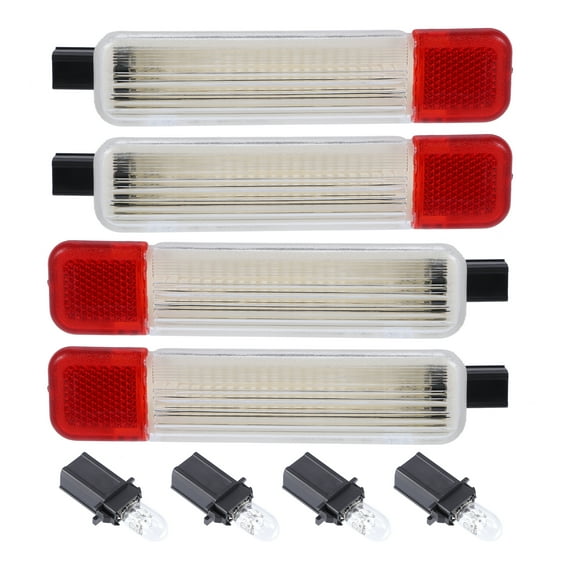Car Door Light for GMC Yukon 1995-2006 Rubber 15021517 15021518 923-103 923-104 White Transparent 4 Pcs