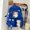 blue, variant on Backpack With Bears Women Waterproof Candy Colors Backpacks Fancy Bookbags High School Bags for Teenage Girl Gift Cute Travel Rucksack Purple
