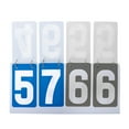 thumbnail image 4 of TOPTIE 4-Digital Portable Score Keeper PVC Flip Scoreboard for College Softball Game (Grey VS Red Card), 4 of 6