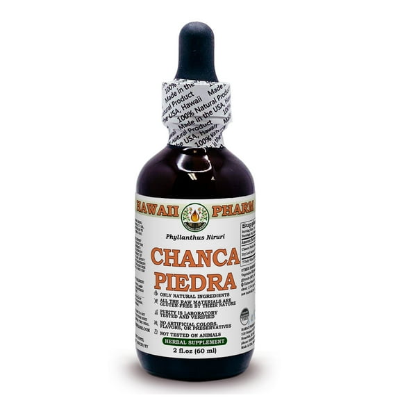Chanca Piedra (Phyllanthus Niruri) Dry Leaf ALCOHOL-FREE Liquid Extract. Expertly Extracted by Trusted HawaiiPharm Brand. Absolutely Natural. Proudly made in USA. Glycerite 2 Fl.Oz