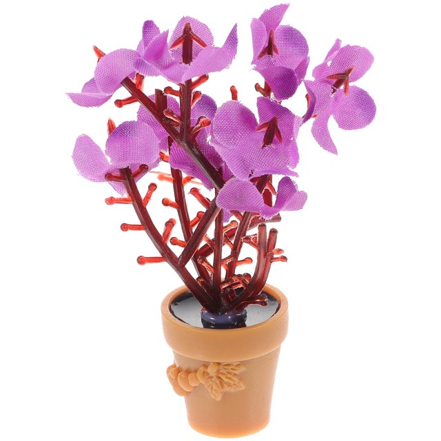 KAKOWELY Miniatura de resina para decoración de flores, resistente al desgaste, para casa, muñeca decorativa, florero