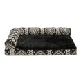 thumbnail image 5 of FurHaven Pet Products Southwest Kilim Memory Top Deluxe Chaise Lounge Pet Bed for Dogs & Cats - Black Medallion, Medium, 5 of 12