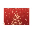 thumbnail image 3 of 1pc Christmas Snowflake Placemats for Christmas Decorations, Durable Beautiful Table Mats for Xmas Party Kitchen Dining Decoration 17.71x12.59 Inch Red, 3 of 6