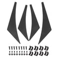 thumbnail image 2 of Lip 4pcs Car Front Bumper Lip Diffuser Splitter Fins Body Spoiler, 2 of 8