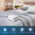 thumbnail image 4 of Waterguard Protectores de almohada impermeables, fundas de almohada acolchadas con cremallera, 100% algodón, fundas de almohada con relleno de microfibra superior, tamaño Queen (20 x 30), juego de 4, 4 of 5