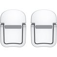 thumbnail image 1 of 2 Pcs Mini Laptop Stands, Portable Keyboard Riser for Desk, Laptop, Stand, Foldable, Invisible Cooling, Self-Adhesive Computer Holder for Laptop, Wireless Keyboard (Silver), 1 of 4