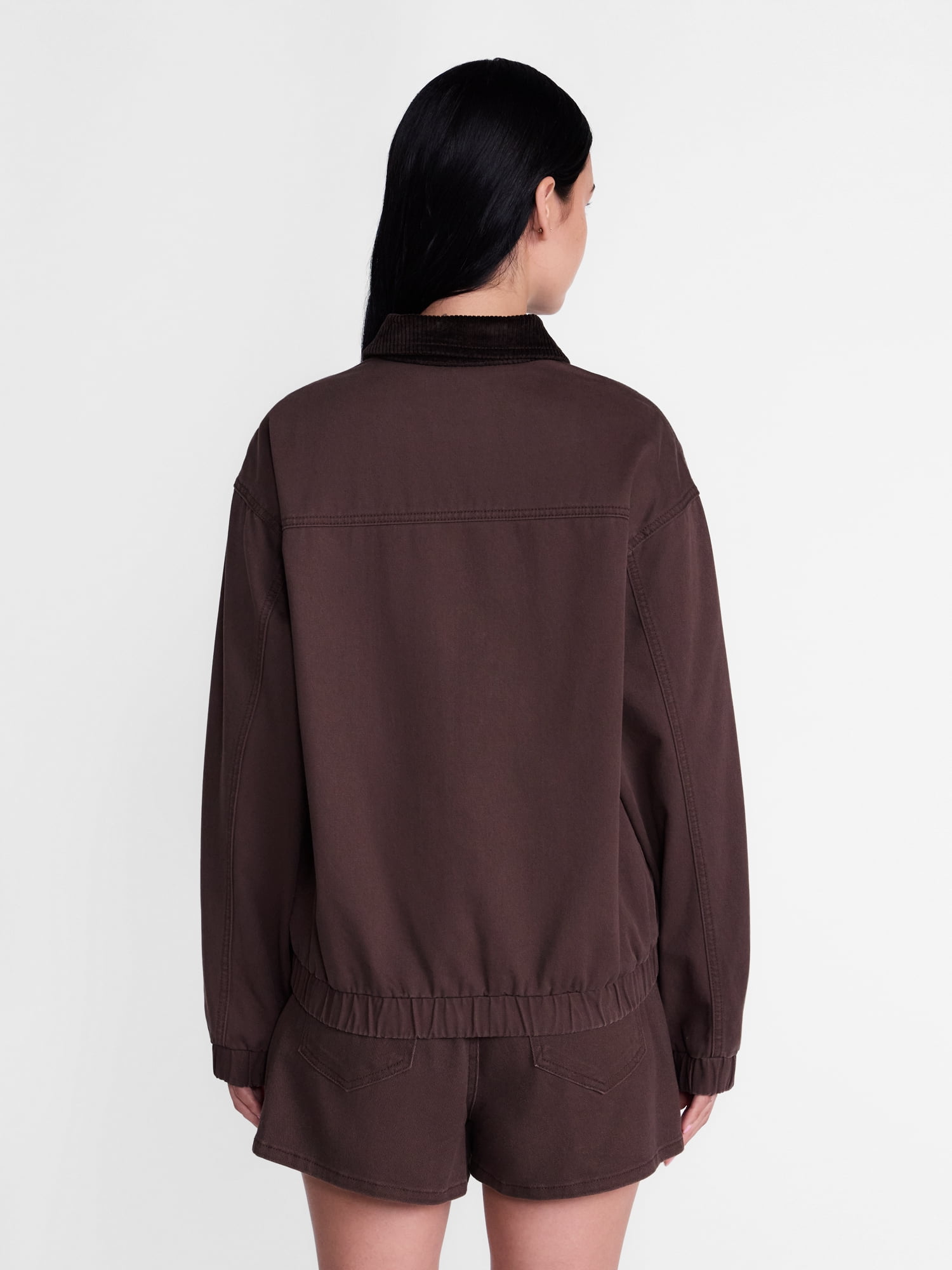 Madden NYC Women's Cotton Twill Bomber Jacket, Sizes XXS-XXL