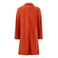 thumbnail image 4 of LoyisViDion Coat Women'S Pocket Solid Button Lapel Cardigan Long Sleeve Coat Orange S, 4 of 7