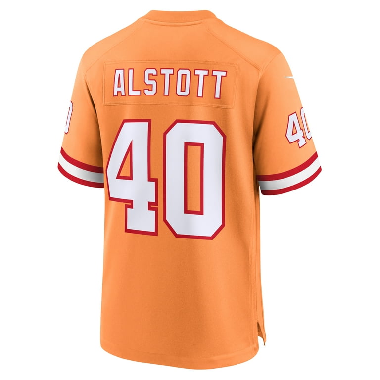 Men's Nike Mike Alstott Orange Tampa Bay Buccaneers Throwback Game