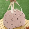 thumbnail image 5 of BinKFF Cute Bow Tie Lunch Bag for Women ans Men, Corduroy Insulated Lunch Bag for Two-Meal Space Perfect for Commuting, fits Bento Boxes, Round Containers, Designer Lunchboxes, 5 of 7