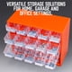 thumbnail image 4 of Bewildely Caja organizadora de herramientas apilable con 25 piezas transparentes, caja organizadora de plástico, caja de almacenamiento Almacenamiento y organización del hogar negro, 4 of 6