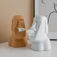 thumbnail image 4 of Caja de Servilletas Estatua de Piedra de Estilo Nórdico Caja de Pañuelos para Fosas Nasales Caja de Soporte de Papel para Servilletas Papel Higiénico 3D Decoración del Hogar D, 4 of 5