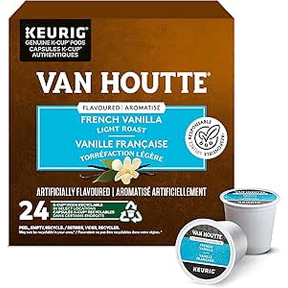Non-Returnable – Van Houtte French Vanilla K - Coffee , 24 Count For Keurig Coffee Makers (2 Packs, Total 48 Pods)