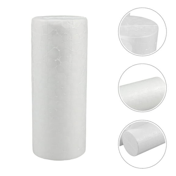 Soimiss Craft Foam Tubes in White, Multifunctional and Easy to Handle, 10Pcs