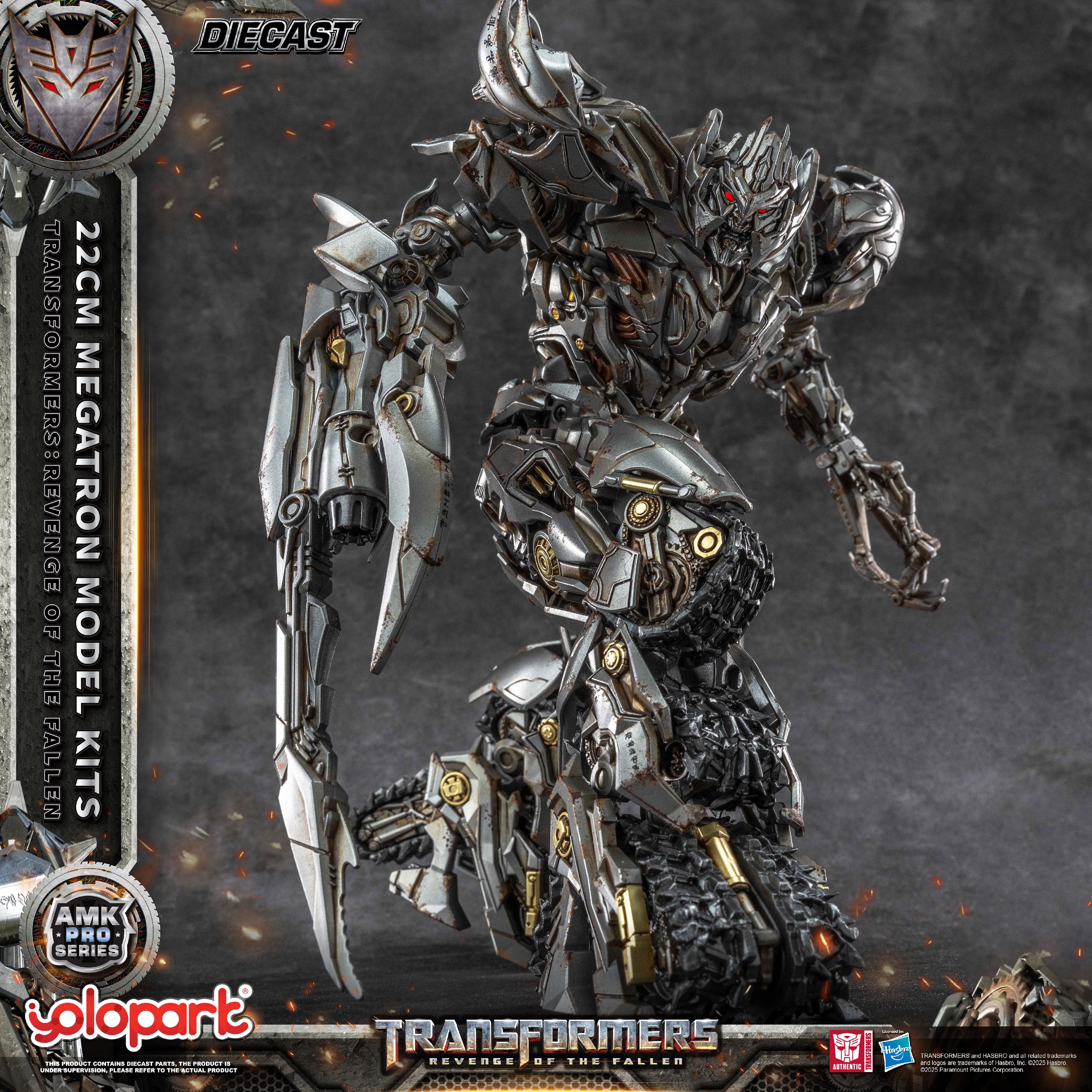 YOLOPARK Transformers Toys : Revenge of the Fallen Megatron Collectible Action Figure - Highly Detailed Model Kit for 15+, 8.66-inch,  Non-Transforming