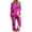 02-Hot Pink, variant on QIUOMBBP Pajama Sets for Women Long Sleeve Round Neck Tops and Pants Cute Graphic Halloween Lounge Sleepwear Set, Brown, XXL