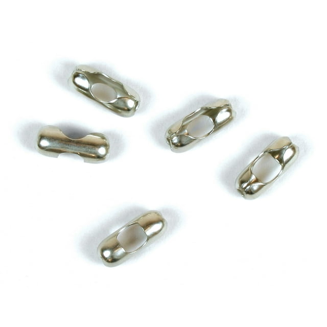 Conector de cadena Jandorf 60358, níquel metálico, paquete de 5