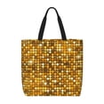 thumbnail image 1 of Easygdp Bright Shiny Golden Bolsa Tote para Mujer, Bolso de Hombro para Trabajo, Playa, Viajes, Compras y Supermercado, 1 of 7