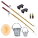 thumbnail image 1 of 1 conjunto de cañas de pesca en miniatura pequeños juguetes de pesca simulados juguetes de pesca al aire libre decoraciones de casas en miniatura, 1 of 7