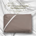 thumbnail image 4 of ALUVIERA 15'x10' Pop Up Canopy Top Canopy Tent Replacement Top Gazebo Tent Cover (Taupe), 4 of 5