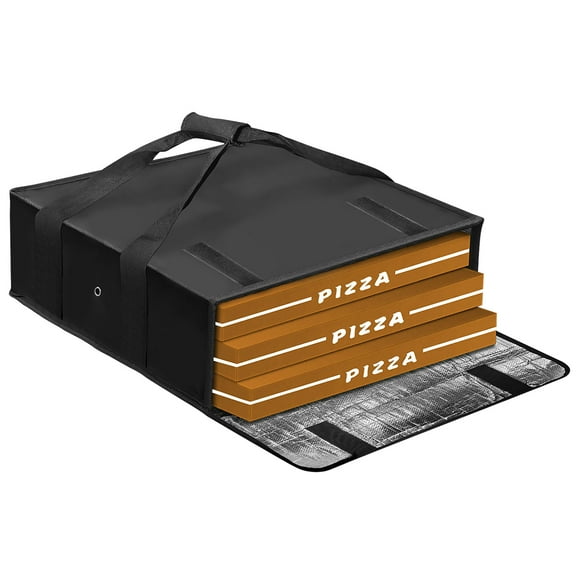 Sutowe Pizza Food Delivery Bag with Hand Straps Waterproof Pizza Carrier Portable Insulated Bags Large Insulated Delivery Bag for Food Party Picnics