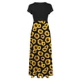 thumbnail image 5 of SMihono Robe Maxi Bohème d'Été pour Femmes Grande Taille Robe d'Été Unie Colorée Manches Courtes Robes de Plage Décontractées Maxi Robe de Plage, 5 of 5