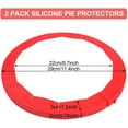 thumbnail image 2 of Adjustable Pie Crust Shield, Bpa-Free And Food Safe Silicone Pie Protector For Baking Pie, Fits Rimmed Dish 8" - 11.5" - Dishwasher Safe, 2 of 7