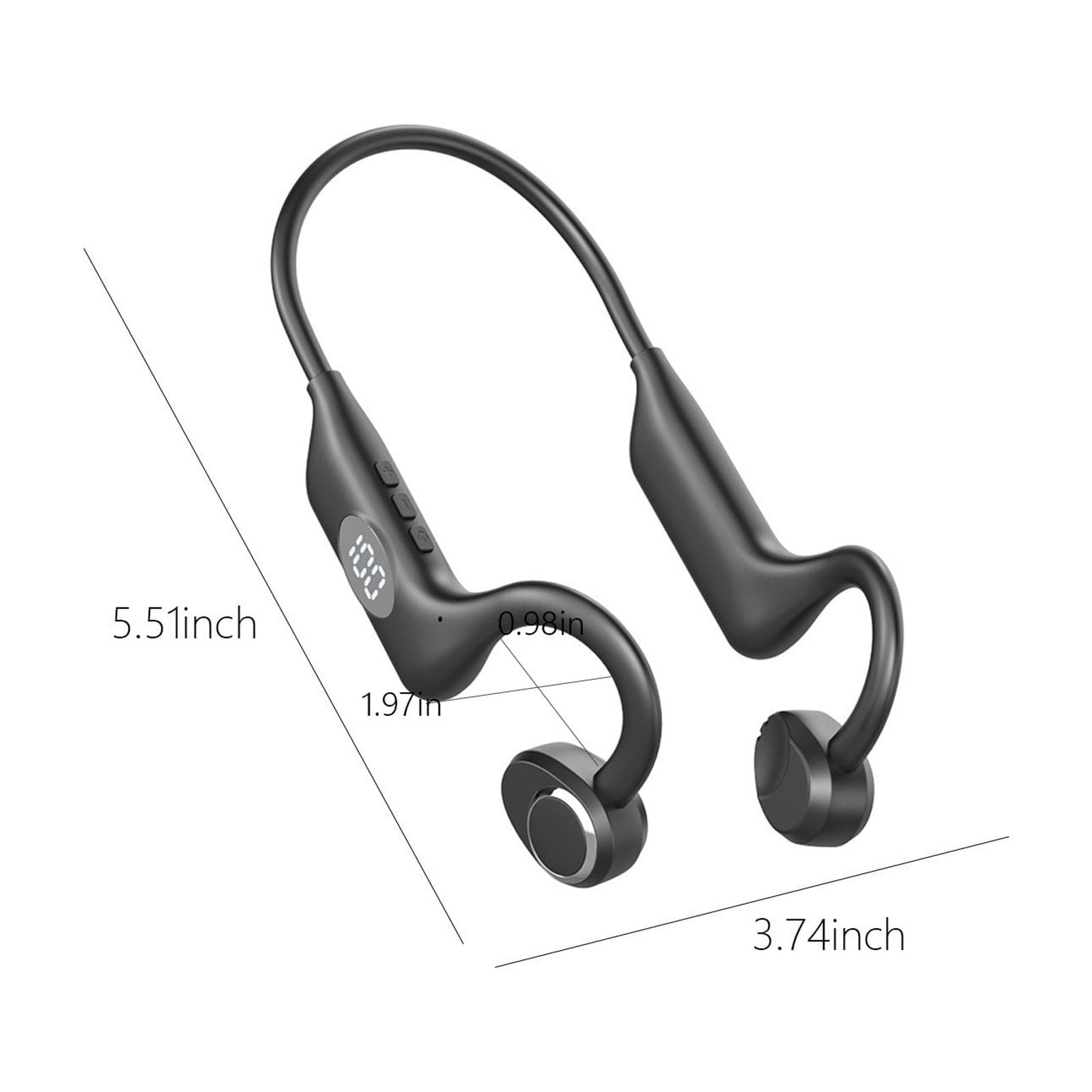 3 Packs Bluetooth Bone Conduction Headphones Wireless Open Ear Sports Headset with Mic 8H Playtime IPX5 Waterproof Lightweight for Running Cycling Workouts