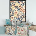 thumbnail image 3 of Designart 'Vintage Orange and Yellow Flowers' Traditional Framed Art Print, 3 of 4