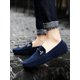 thumbnail image 4 of Men Metal Decor Casual Loafers, Leisure Outdoor Faux Suede Loafers, 4 of 4