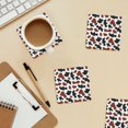 thumbnail image 6 of Xecao Brown Black Cow for MDF Cork Coaster 4 Pcs,Drink Coasters,Suit for House Warming Gifts New Home ,Coffee Table Decor-Square, 6 of 7