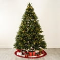 thumbnail image 3 of SAFAVIEH 7.5 Ft Pre-Lit Fully Decorated Artificial Christmas Tree, Green, 3 of 12