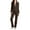 Brown, variant on Women's 2 Piece Outfit Casual Basic French Terry Zip Up Hoodie and Sweatpants Sweatsuit Tracksuit Set NEWTS01 Black M