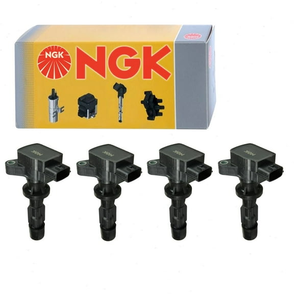 4 pc NGK Ignition Coils compatible with Mazda 3 Sport 2.0L 2.5L L4 2009-2013