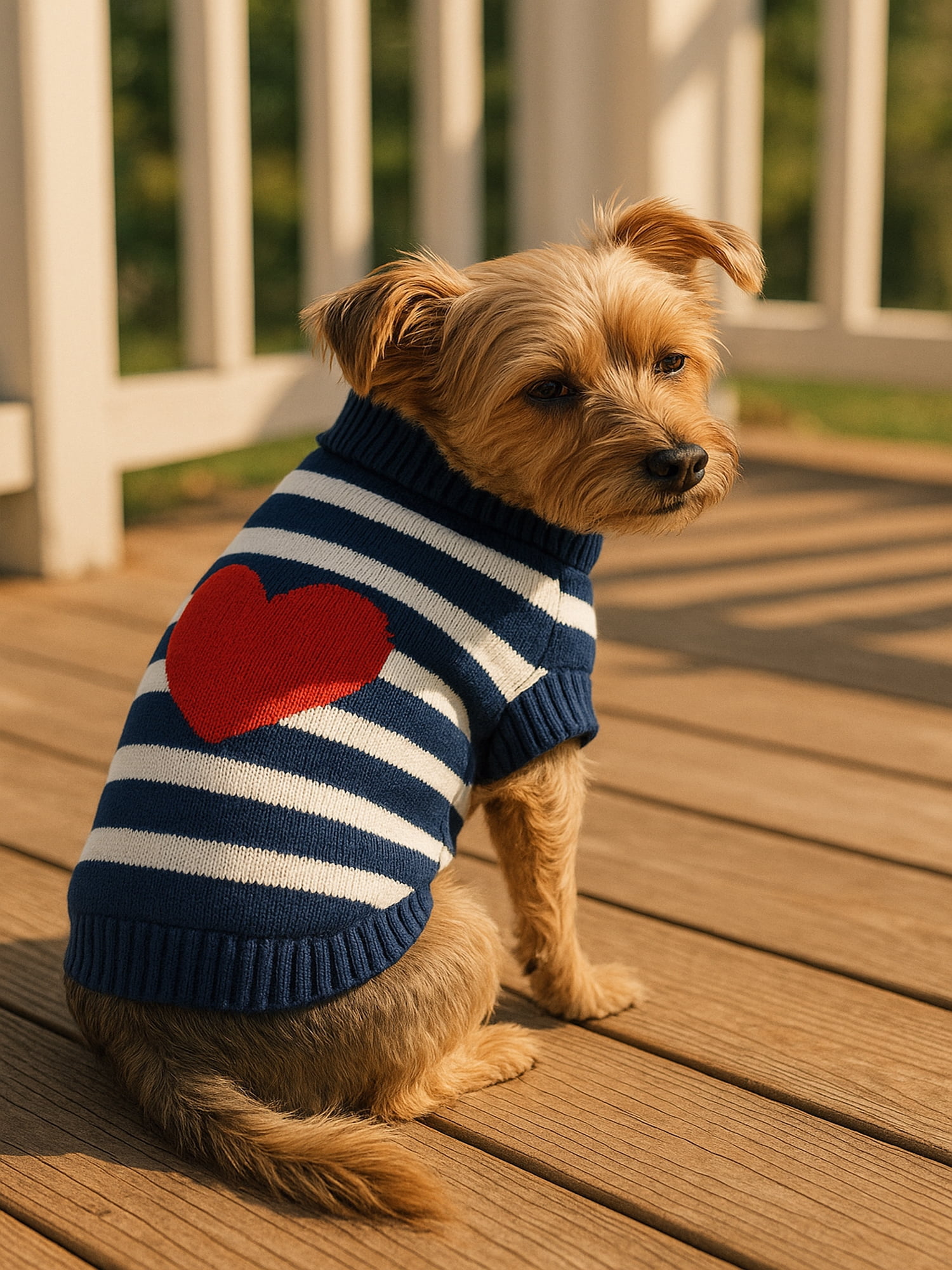 7th & Hudson Cowl Neck Sweater for Dogs and Cats, Size S-XL