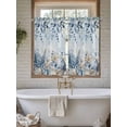 thumbnail image 4 of Blue Eucalyptus Coastal Bathroom Window Curtain, Beach Starfish Shell Nautical Ombre Light Filtering Coffee Kitchen Curtains, Bedroom Living Room Curtains 2 Panel 84"x45", 4 of 6