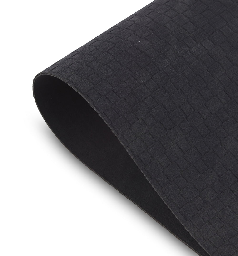Ala Carte by Dainty Home Sorrento Basketweave Textured Faux Leather Placemats – Set of 4, Reversible, Non-Slip, Washable, Heat & Tear Resistant – 12x18 in Dining Table Mats
