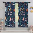 thumbnail image 5 of Blackout Kids Curtains,Pioneer Flower Floral Print Pattern Childrens Insulated Curtains Set Of 2,Bedroom Essentials,Toddler Room Decor 42"x63", 5 of 5